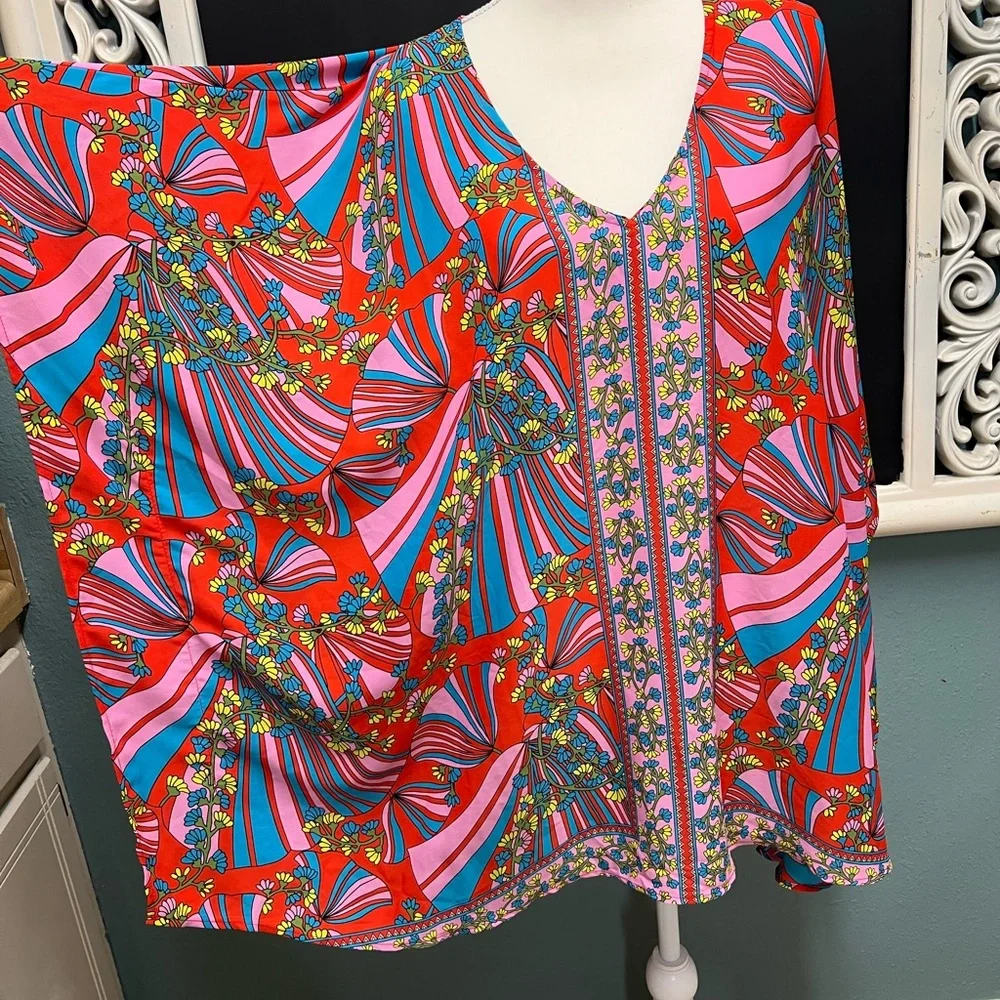 Show me your MUMU boho Floral Tunic Top - Picture 1 of 6